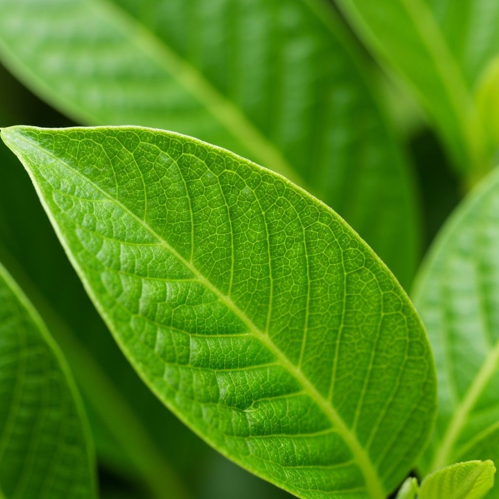 Green botanical leaves
